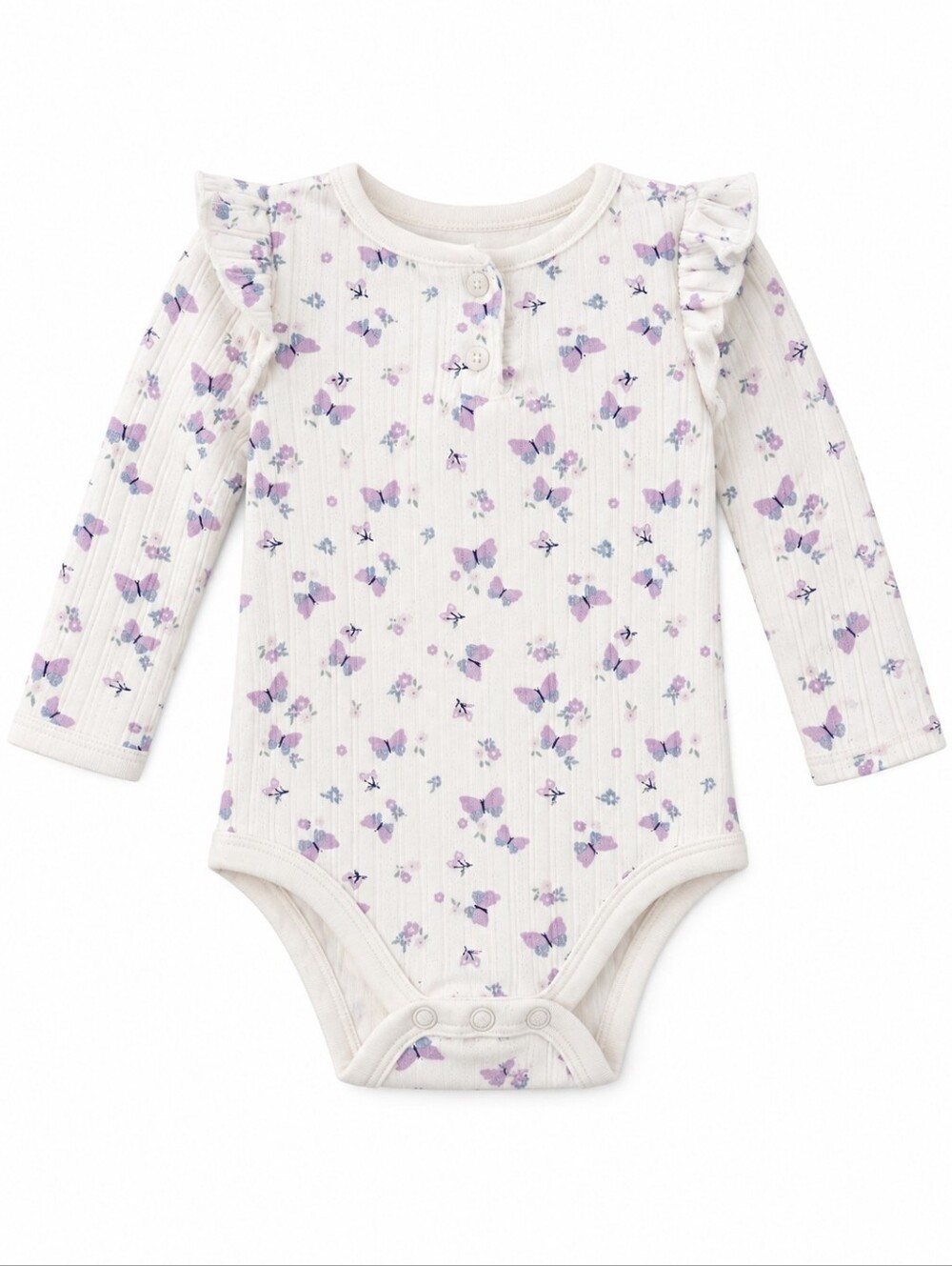 Garanimals Purple Butterflies One Piece Onesie 18m